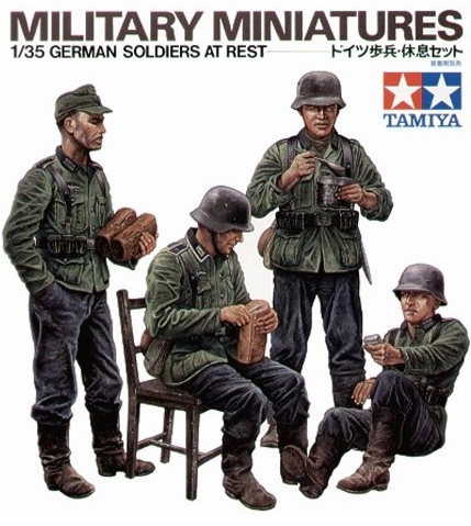 35129 German Soldiers At Rest (4 figures)