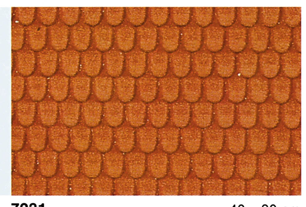 72312 2 Platten Dachziegel I/0/H0