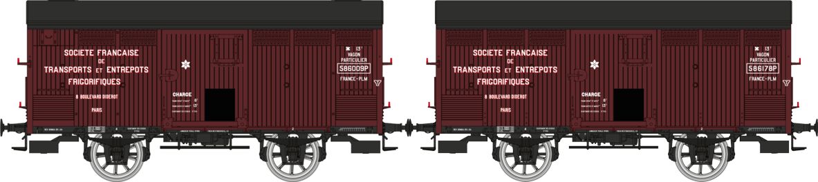 WB-763 PLM gedeckte Güterwagen-Set 2-tlg Ep.2