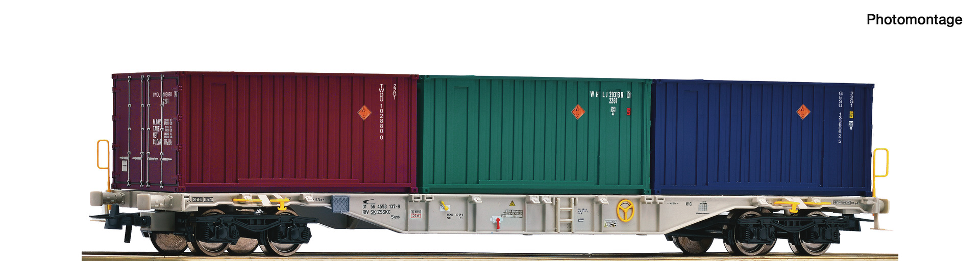 6600448 ZSSK Cargo Containertragwagen Sgns Ep.4