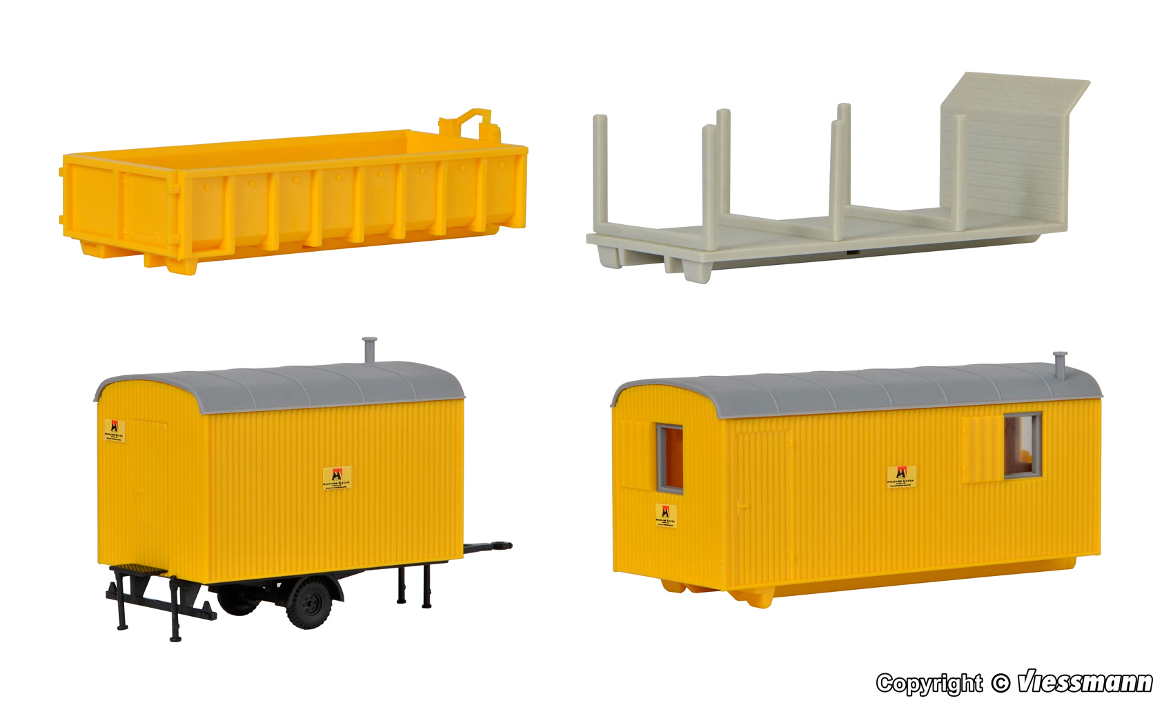 Kibri 15700 Baustellen Anhänger und Aufbauten