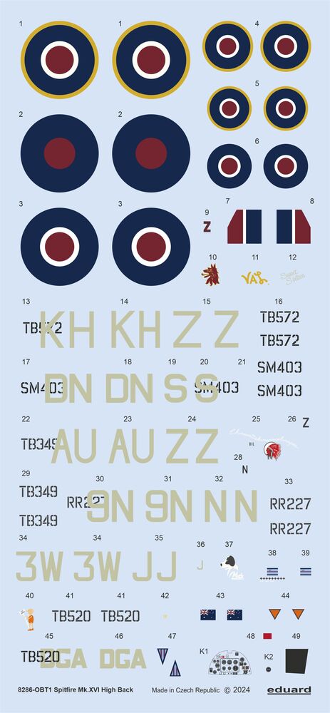 Eduard 8286 Spitfire Mk.XVI High Back