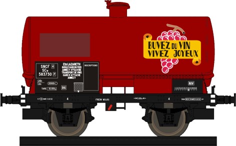 Makette 4536 SNCF Lazareth Weinkesselwagen Ep.3