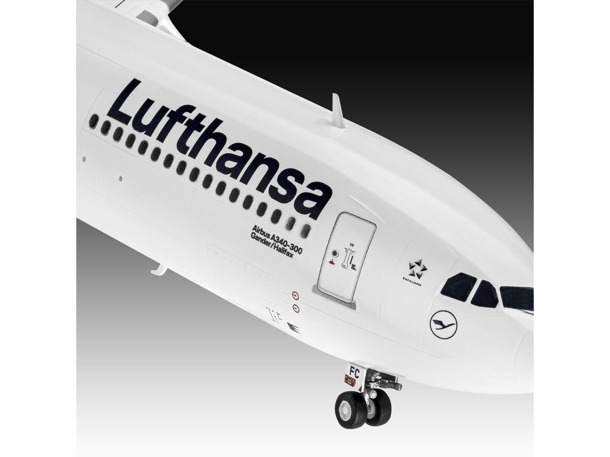 03803 A340-300 Lufthansa New Livery