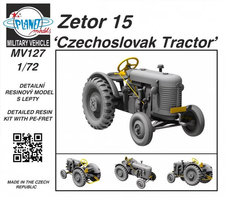 MV127 Planet Models: Zetor 15 Tractor