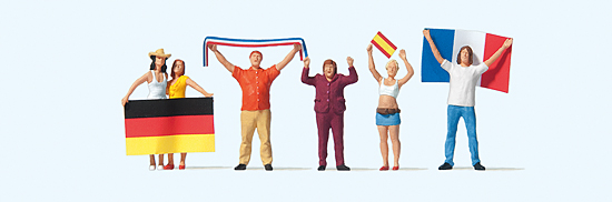 Preiser 10745 Fussballfans (1)