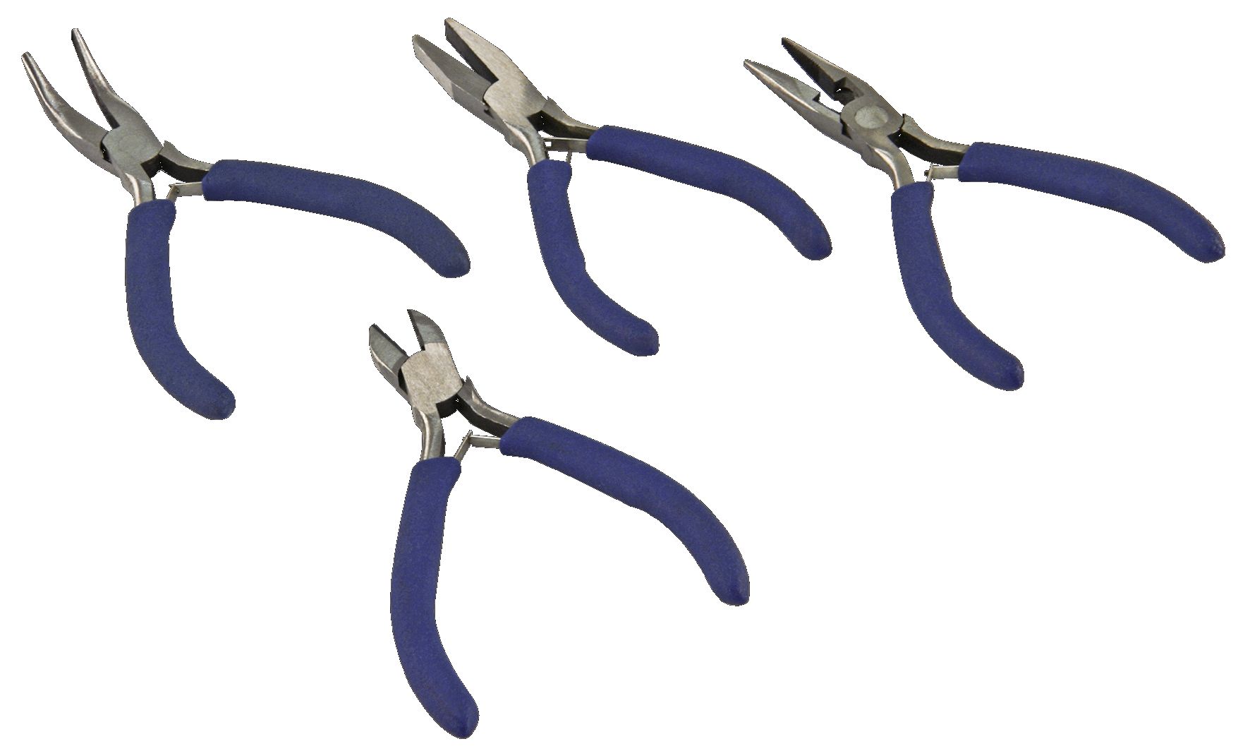 30388 4-teiliges Zangen-Set 125mm-Serie Flach