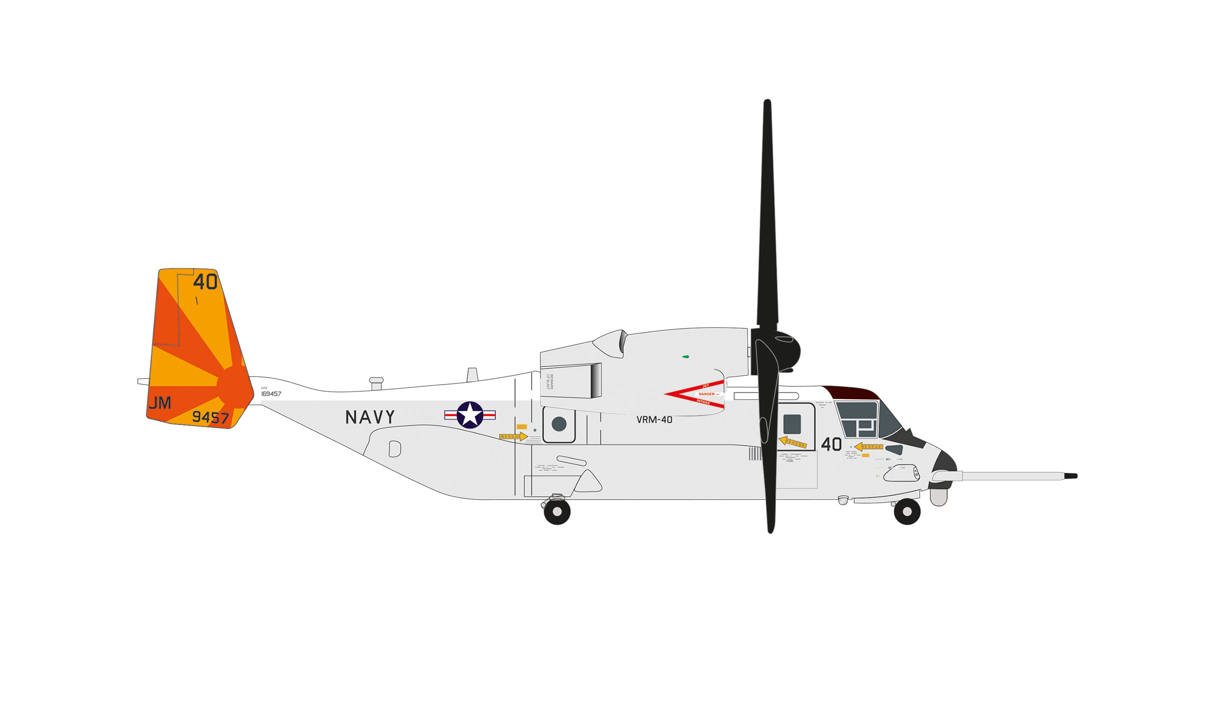 573962 Bell Boeing CMV-22B Osprey - VRM-40