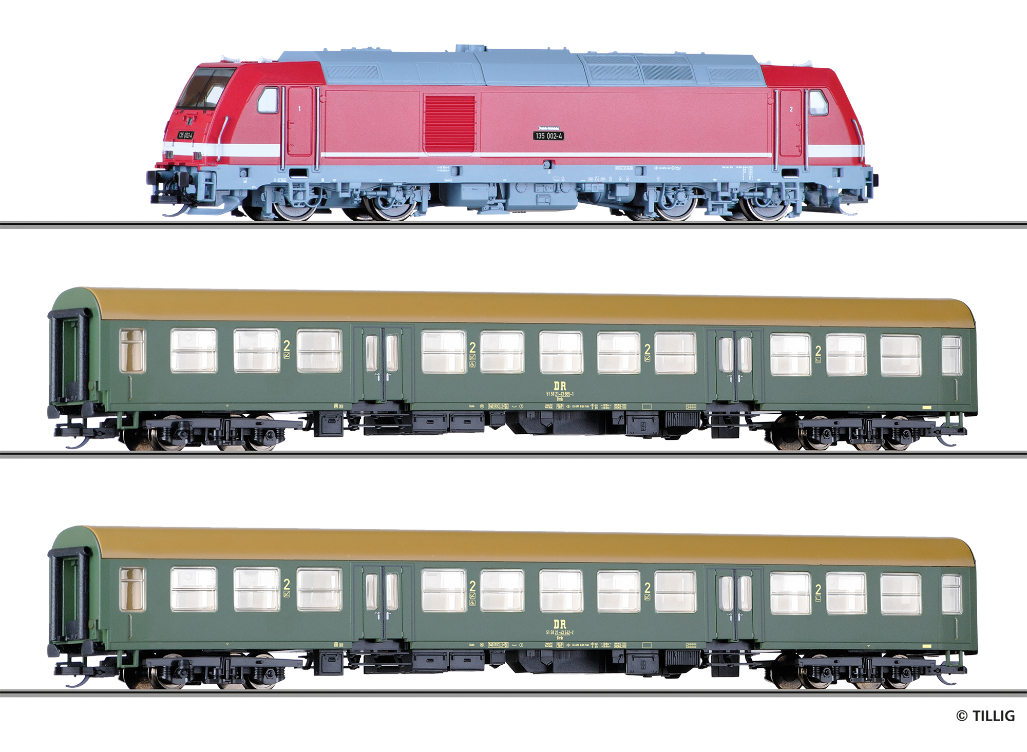 01504 Einsteiger-Set: Reisezug der DR, besteh