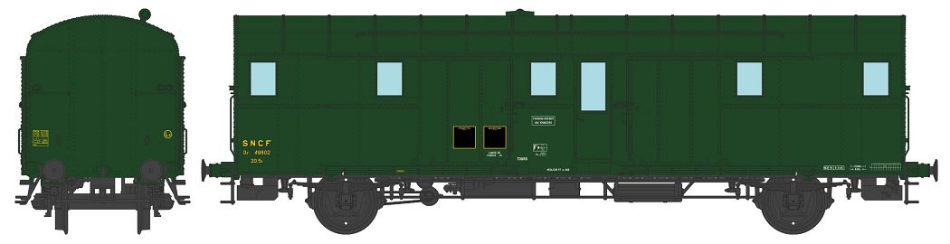 VB-327 SNCF Gepäckwagen 2-achs Ep.3/4