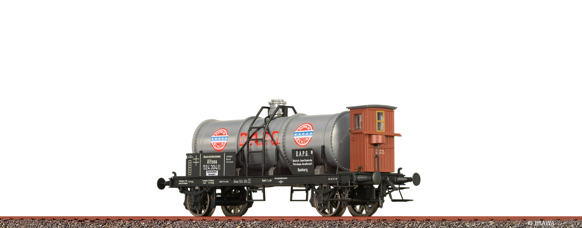 Brawa 50784 DRG Kesselwagen Z "D.A.P.G." Ep.2