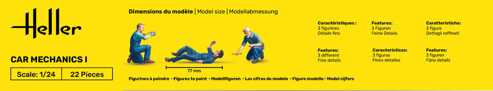 Heller 82755 Car Mechanics / Mechaniker