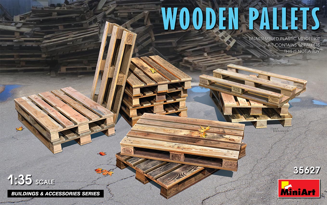 35627 Wooden Pallets / Holzpaletten