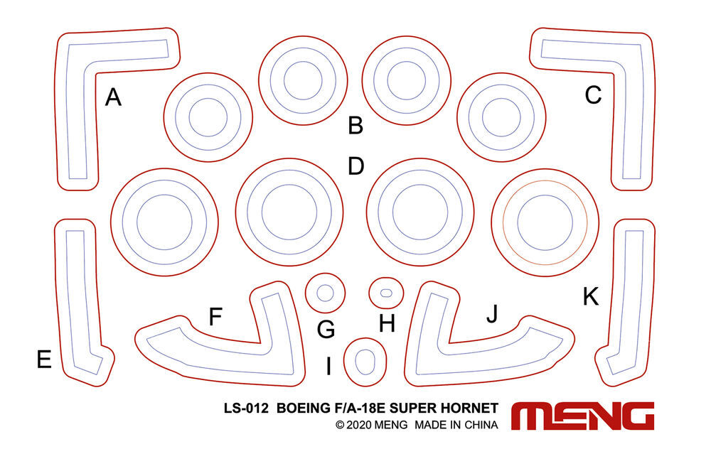 MENG LS-023 Boeing F/A-18E Golden Dragons