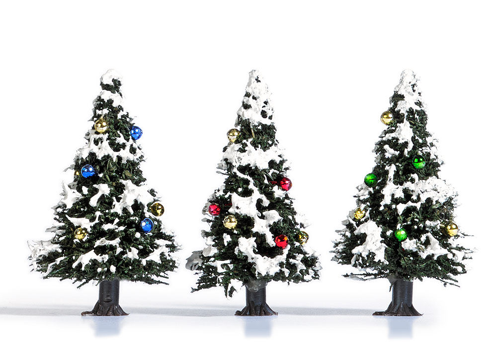 6464 3 Verschneite Weihnachtsbäume