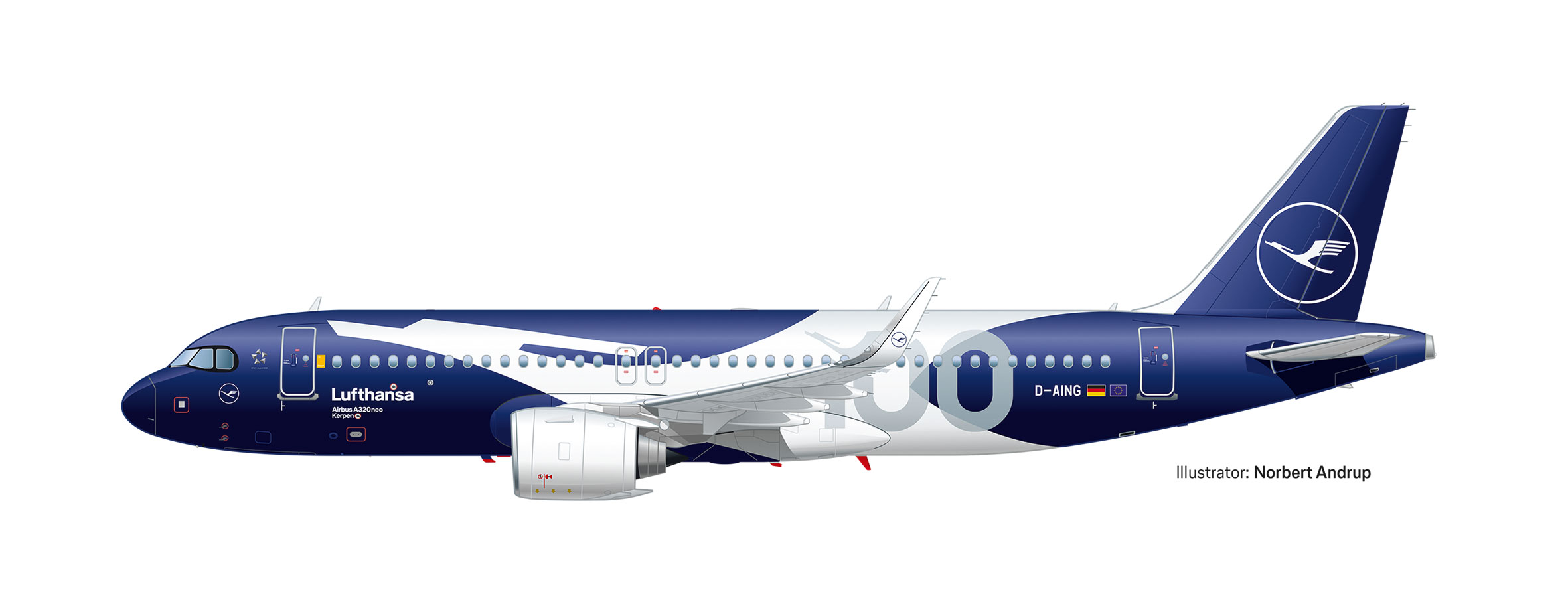 539487 Airbus A320neo Lufthansa/100 Jahre