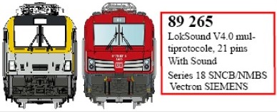 89265 LokSound V4.0 für Serie 18 & Vectron