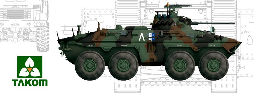 Takom 2017 Bundeswehr SpPz 2 Luchs A1/A2