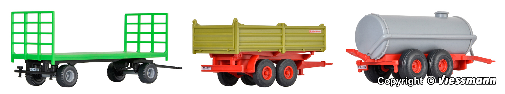 10908 Landwirtschaftliches Anhänger-Set 3-tlg