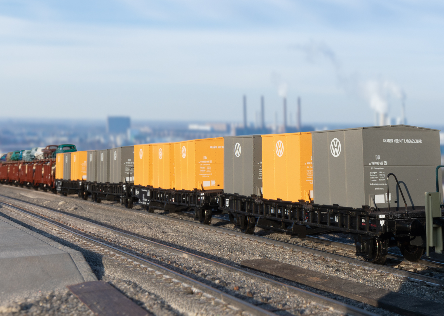 Märklin 46661 DB VW Behältertragwagen-Set 2-tlg Ep.4