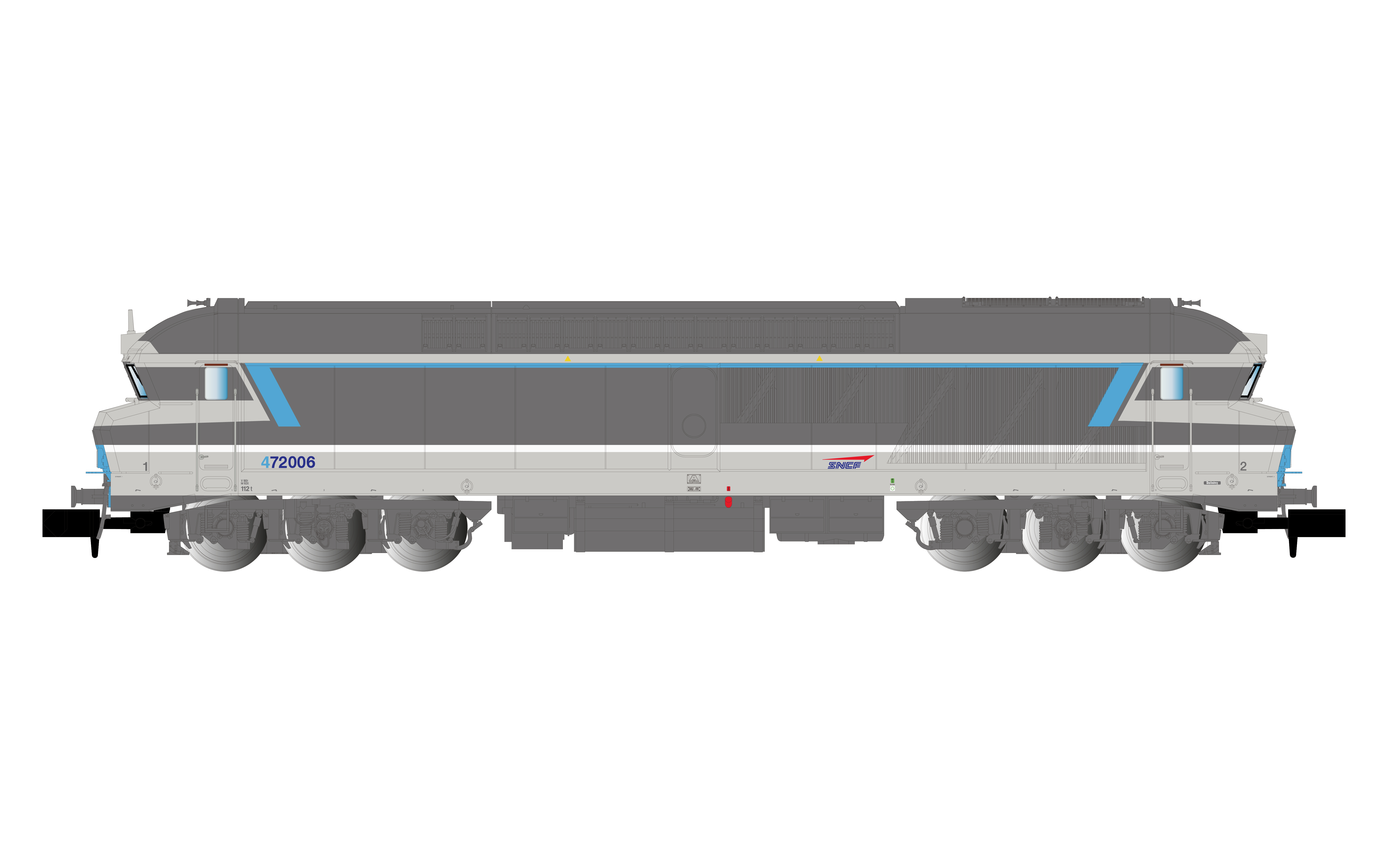 HN2653 SNCF Diesellok CC 72006 "Multiserv." Ep5