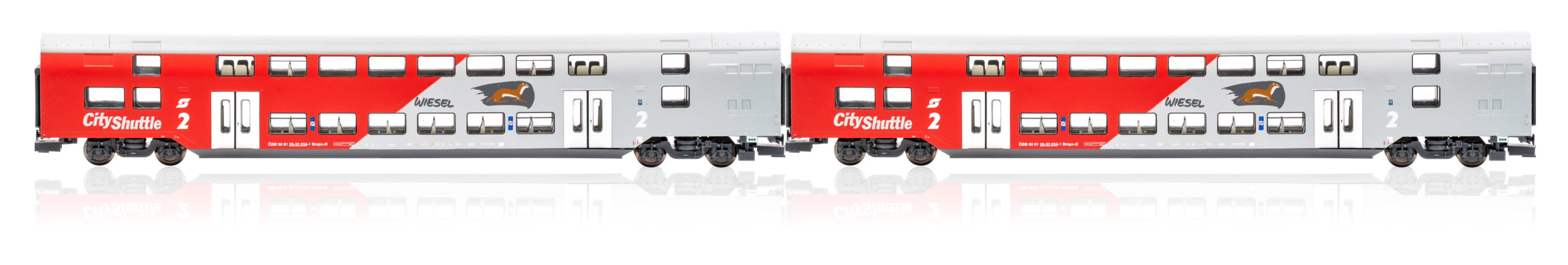 JC76300 ÖBB Wiesel Dosto-Wagen.-Set 2-tlg. Ep.6