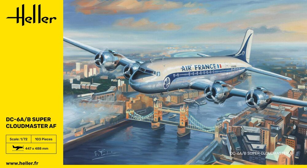 80315 DC6 Super Cloudmaster Air France