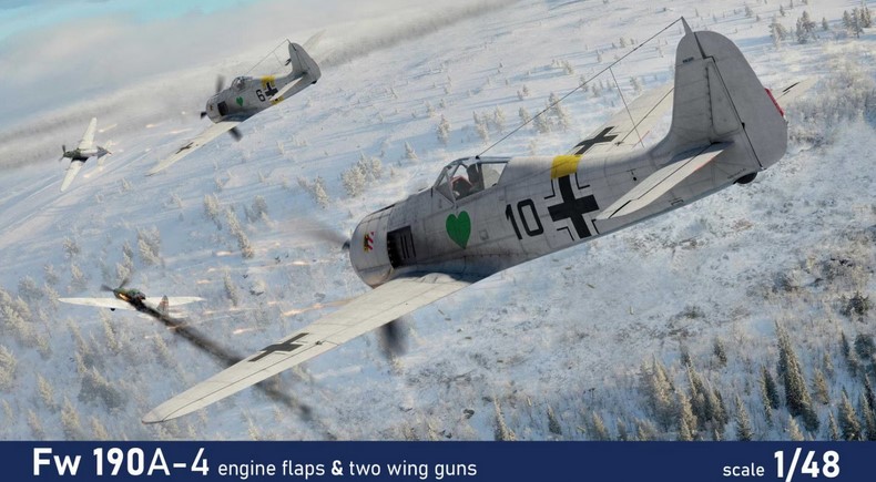 84117 Fw 190A-4 w/ engine flaps & 2-gun wings