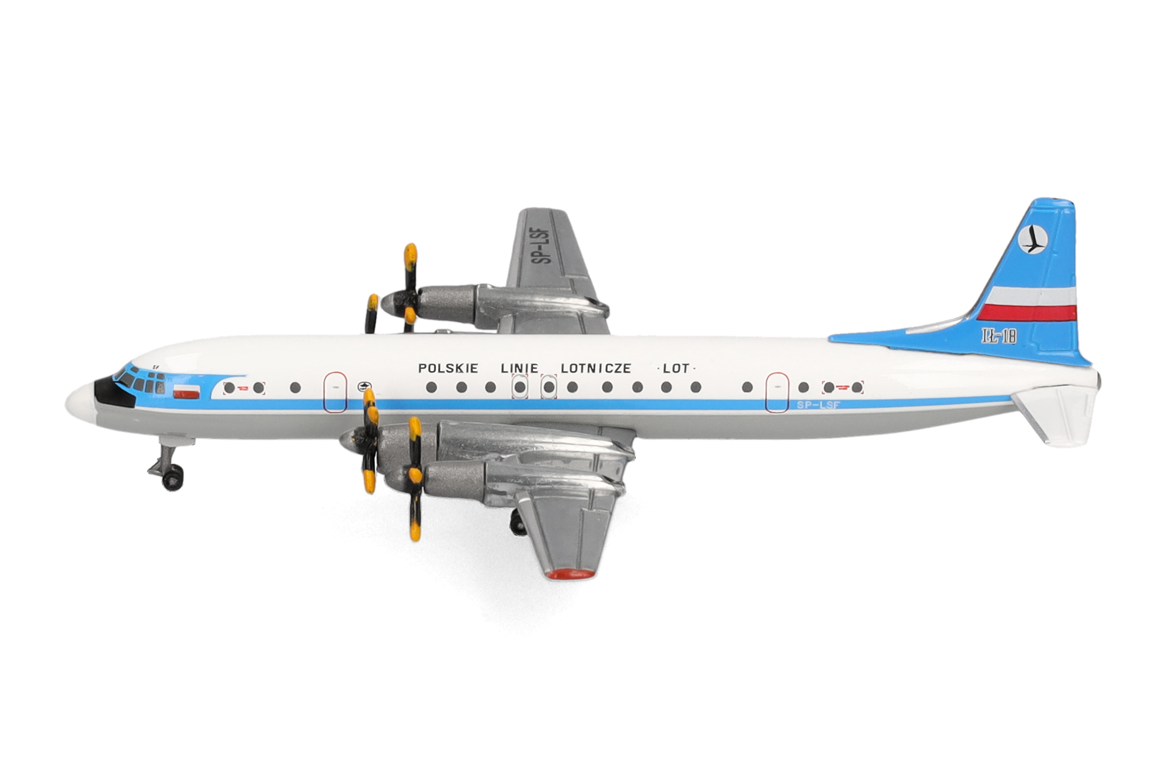 Herpa 538787 Ilyushin IL-18 LOT Polish Airlines