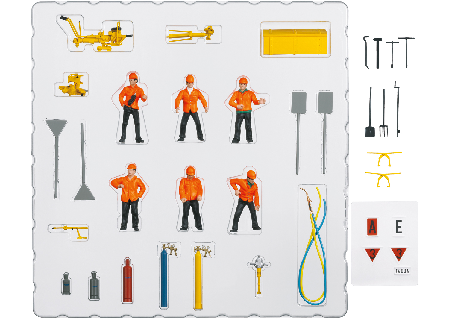 56408 Figurenset Gleisbaurotte 30-teilig