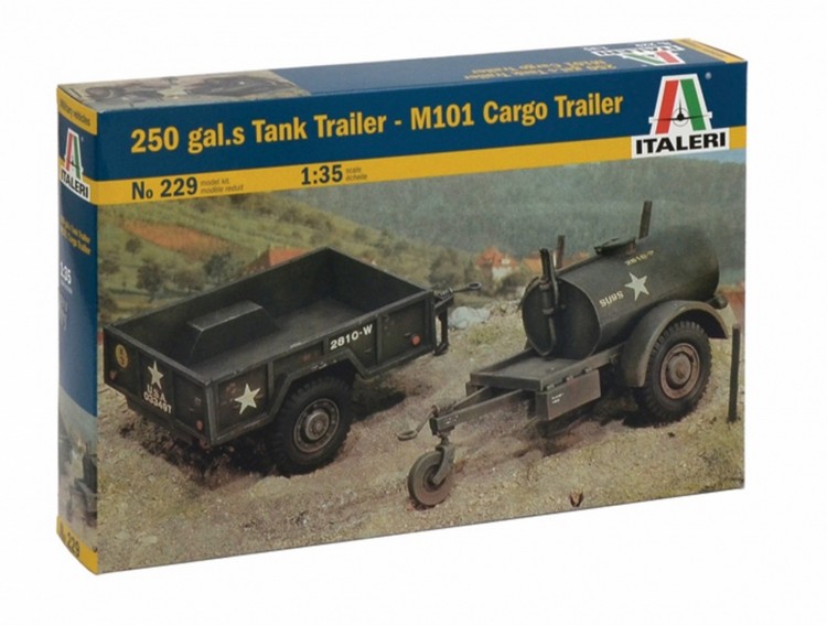 0229 Gal.S TankTrailer+M101 KargoTrailer