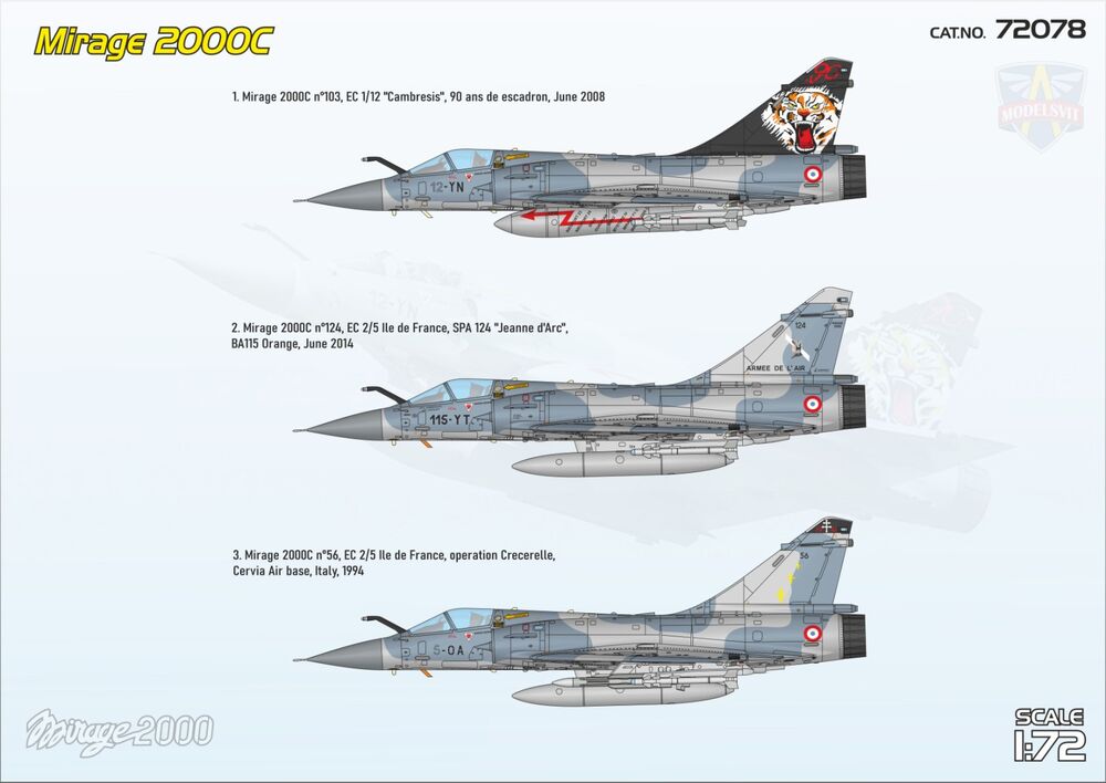 Glow2B MSVIT72078 Modelsvit : Mirage 2000C ( Escadron 1/12
