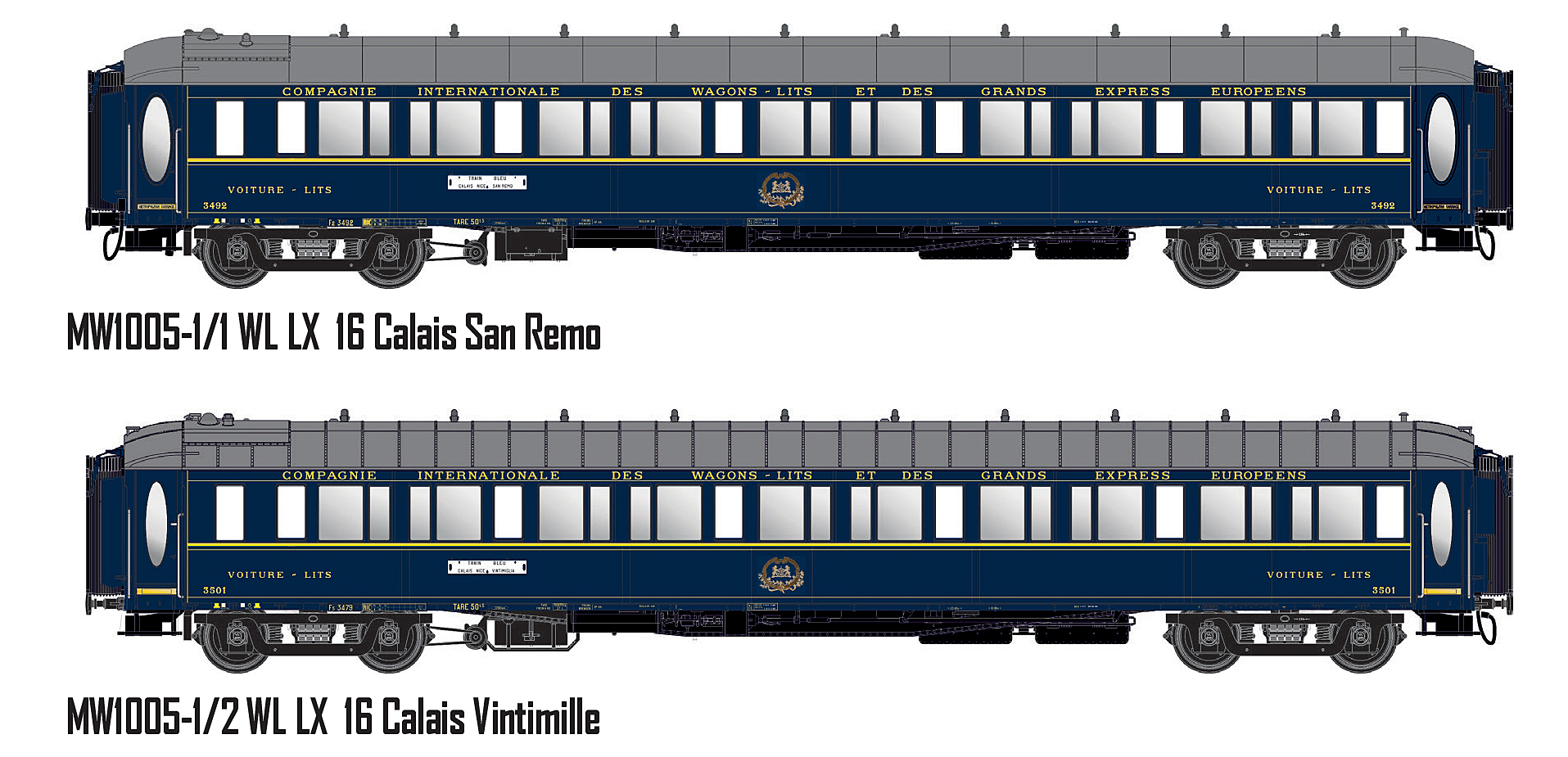 LS Models MW1005-1 CIWL Reisezugwagen-Set 2-tlg. Ep.2