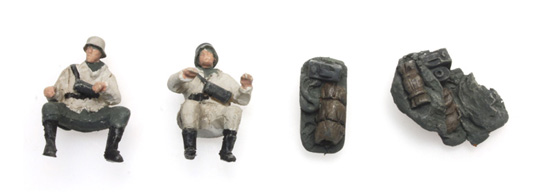 387.254 WM Kettenkradbesatz. (2 Fig) + Bepackun