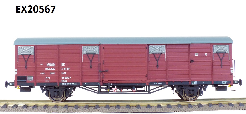 Exact-train 20567 DR gedeckter Güterwagen Glmms Ep.4a