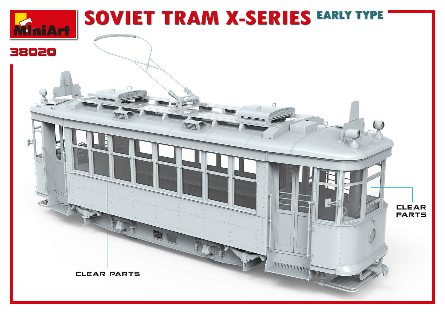 38020 Soviet Tram X-Serie Early Type