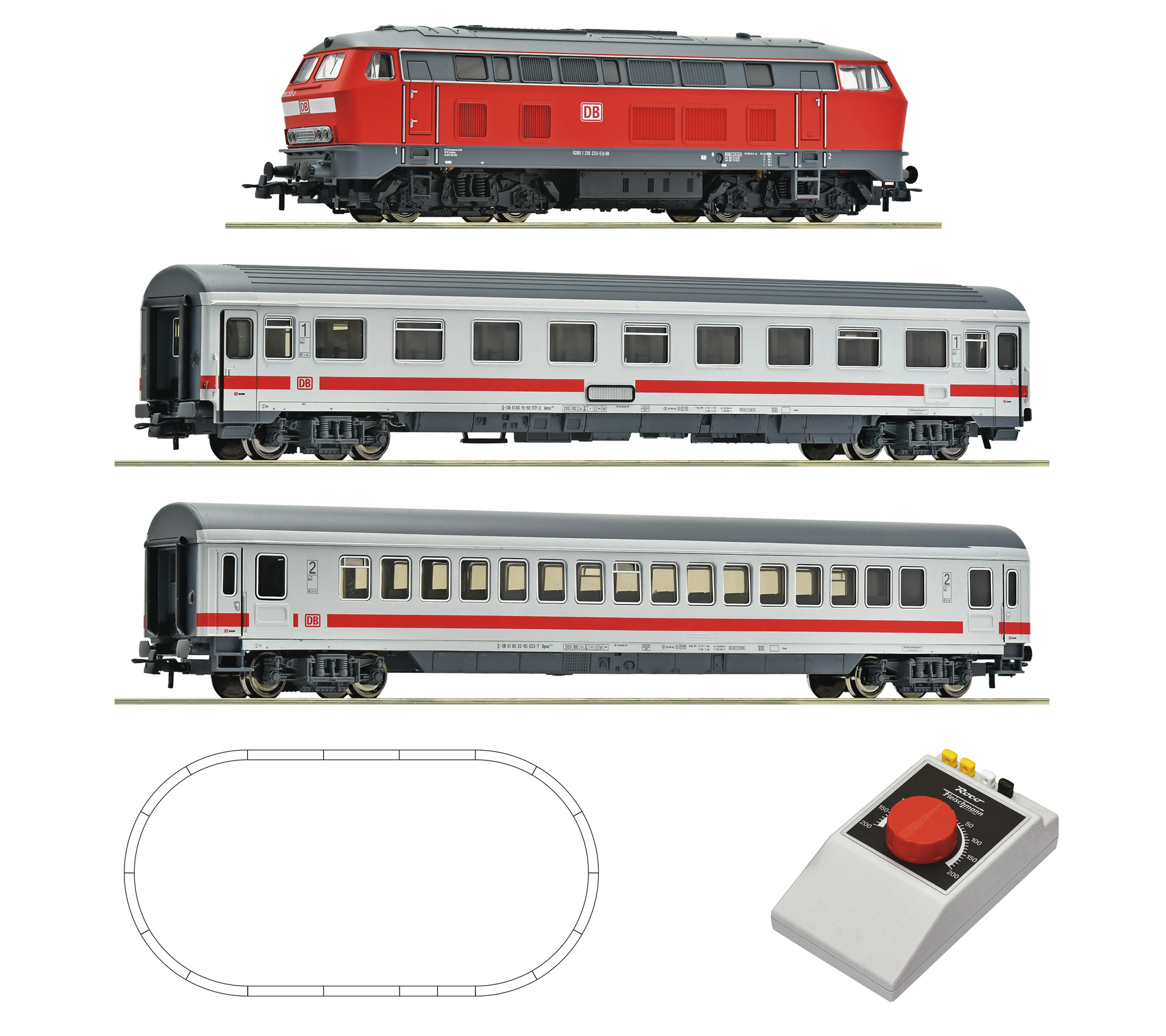 5100017 DBAG Analog Start-Set Diesellok BR218+IC