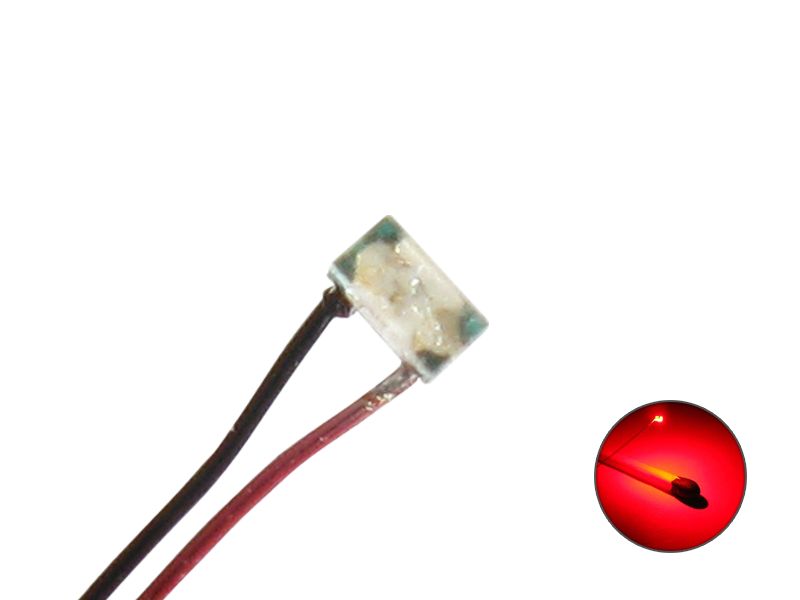 50200 LED SMD 0402 mit Kupferlackdraht Draht