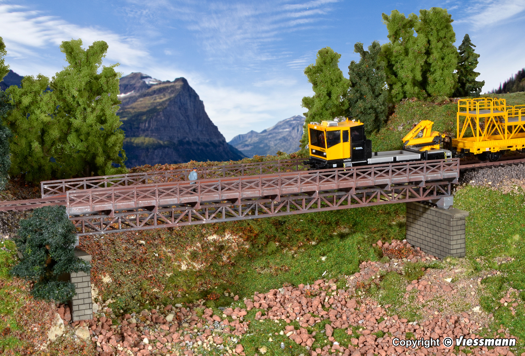 Kibri 39707 Stahlbrücke Fachwerk, eingleisig