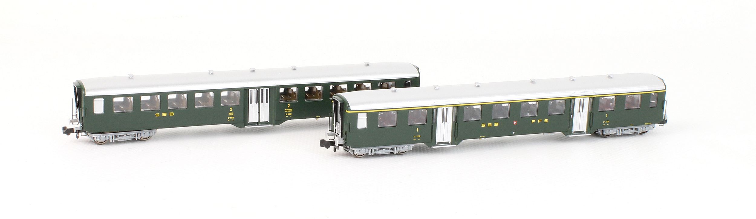 N-CH-220b SBB Leichtstahlwagen-Set 2-tlg. Ep.3b