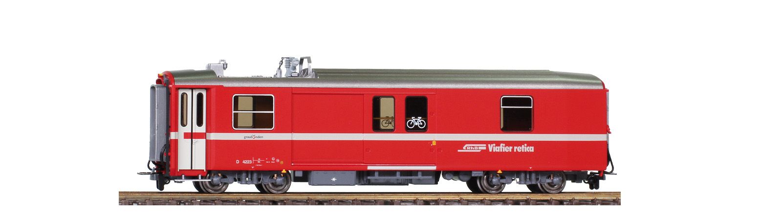 3270183 RhB Packwagen D 4223 o. Pantograph Ep.6