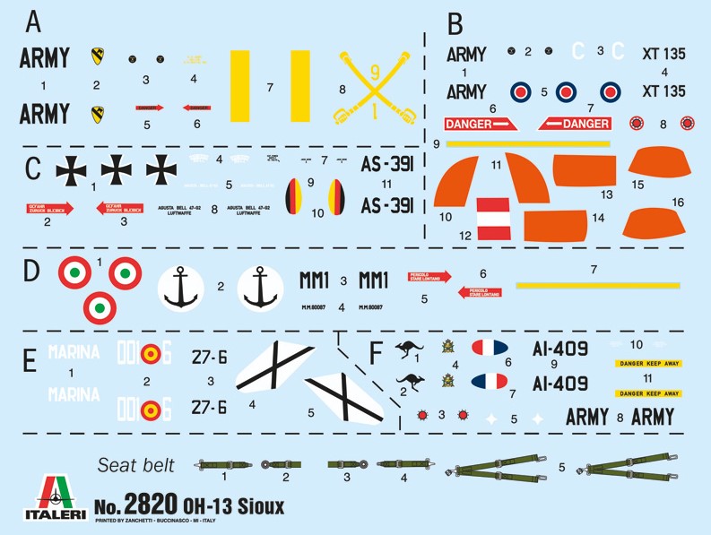 Italeri 2820 Bell OH-13 - Sioux