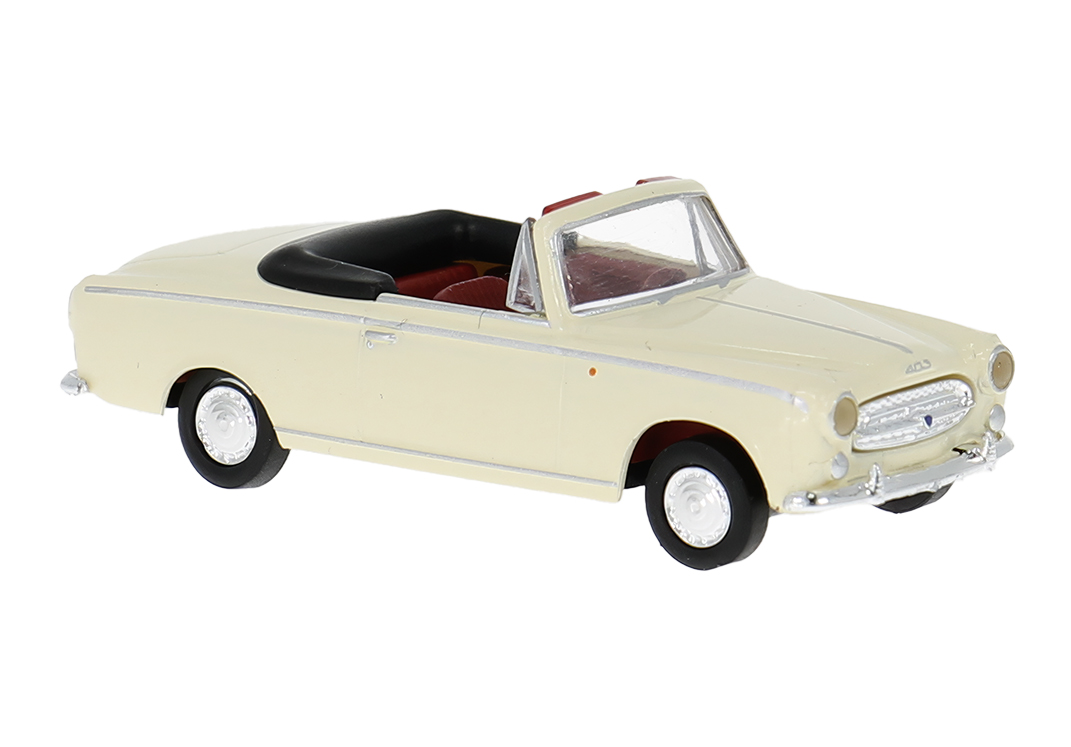 29163 Peugeot 403 Cabrio perlweiß