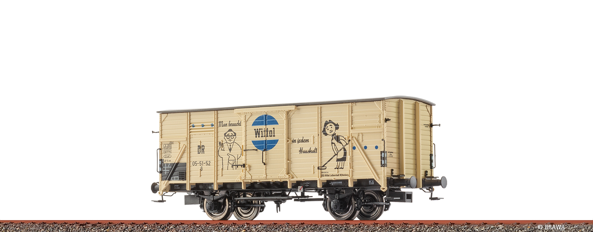 50790 DR gedeckter Güterwagen G Wittol Ep.3