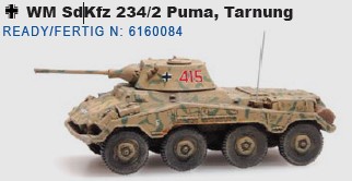 6160084 WM SdKfz 234/2 Puma, Tarnung