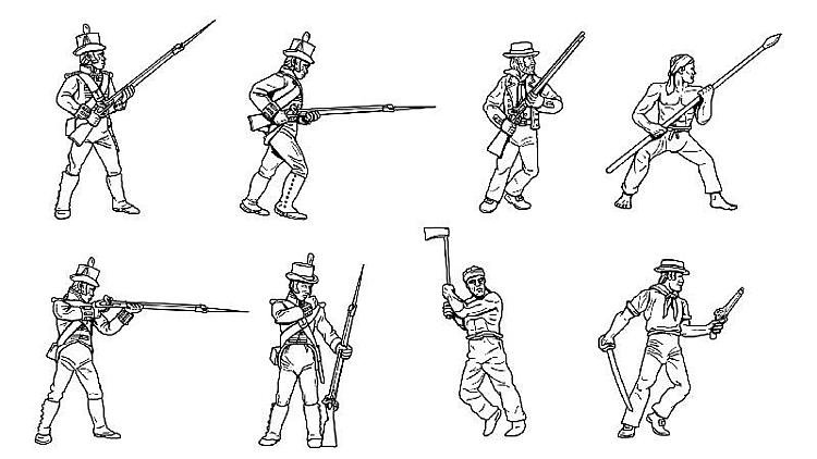HäT - Hat Toy Soldiers 8325 Britische Marinesoldaten und Matrosen
