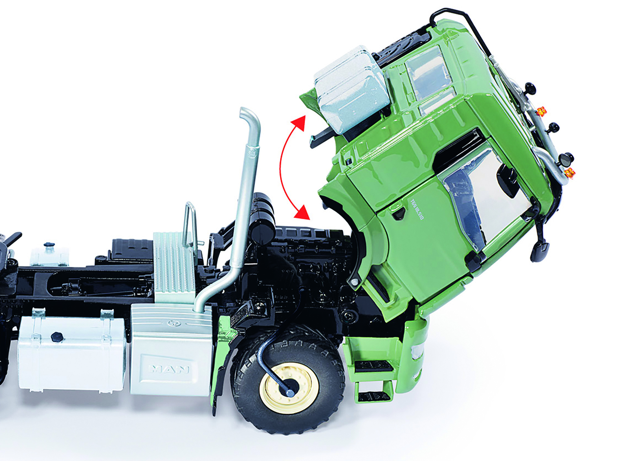 Wiking 077650 MAN TGS 4x4 SZM (2a) resedagrün