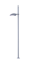 6033 Stadtleuchte modern, LED weiß