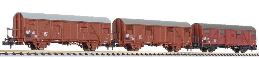 260133 DR gedeckte Güterwagen-Set 3-tlg Ep.4