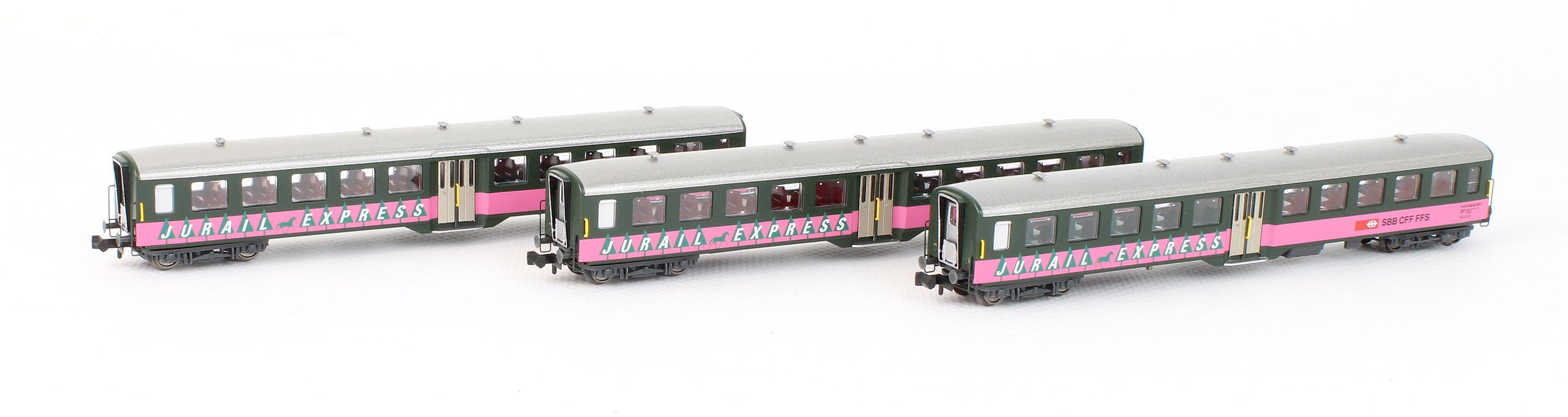N-CH-220f SBB Leichstahlwg.-Set 3tlg. "Jurail" Ep4
